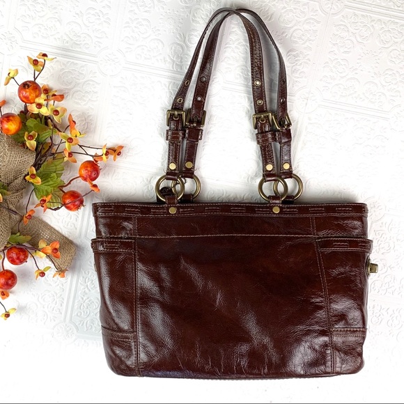 Coach 1941 Gallery Patent Leather Tote - Picture 4 of 8